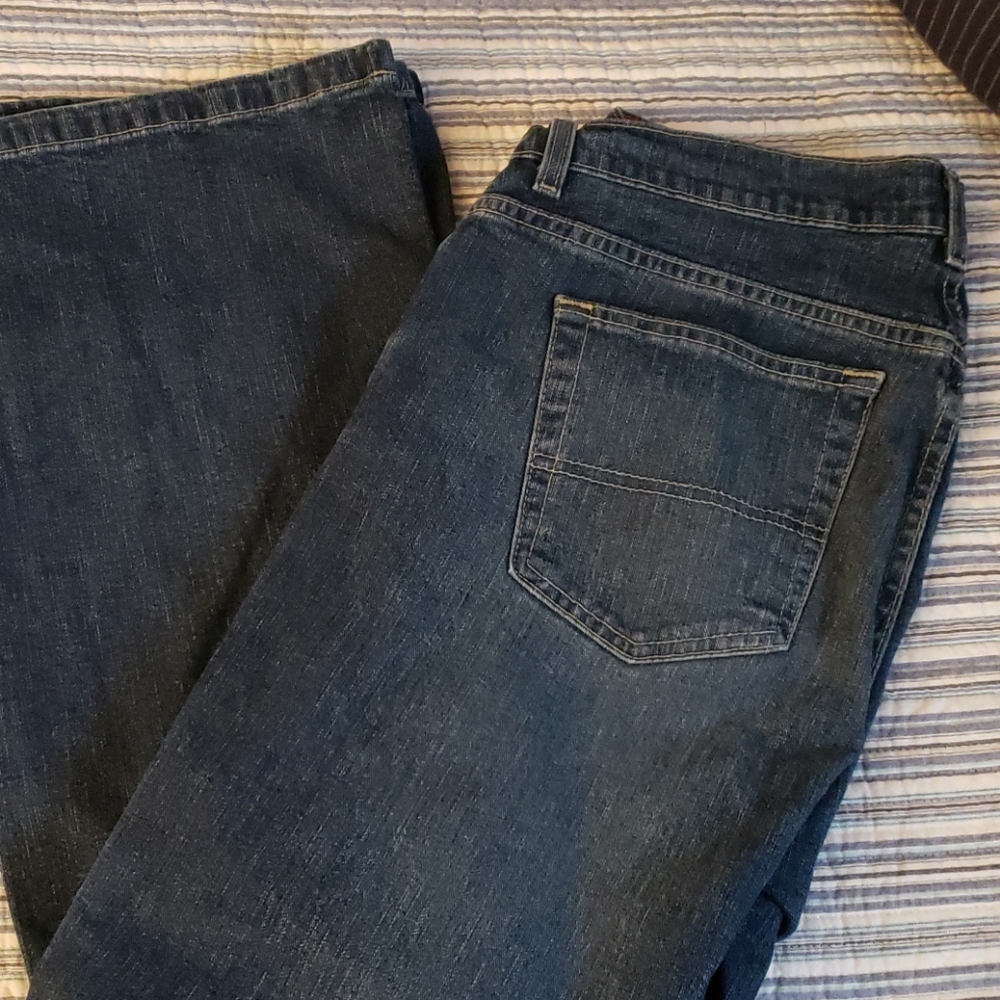 Tommy Hilfiger Low Rise Flare denim jeans sz 12r - Picture 4 of 12
